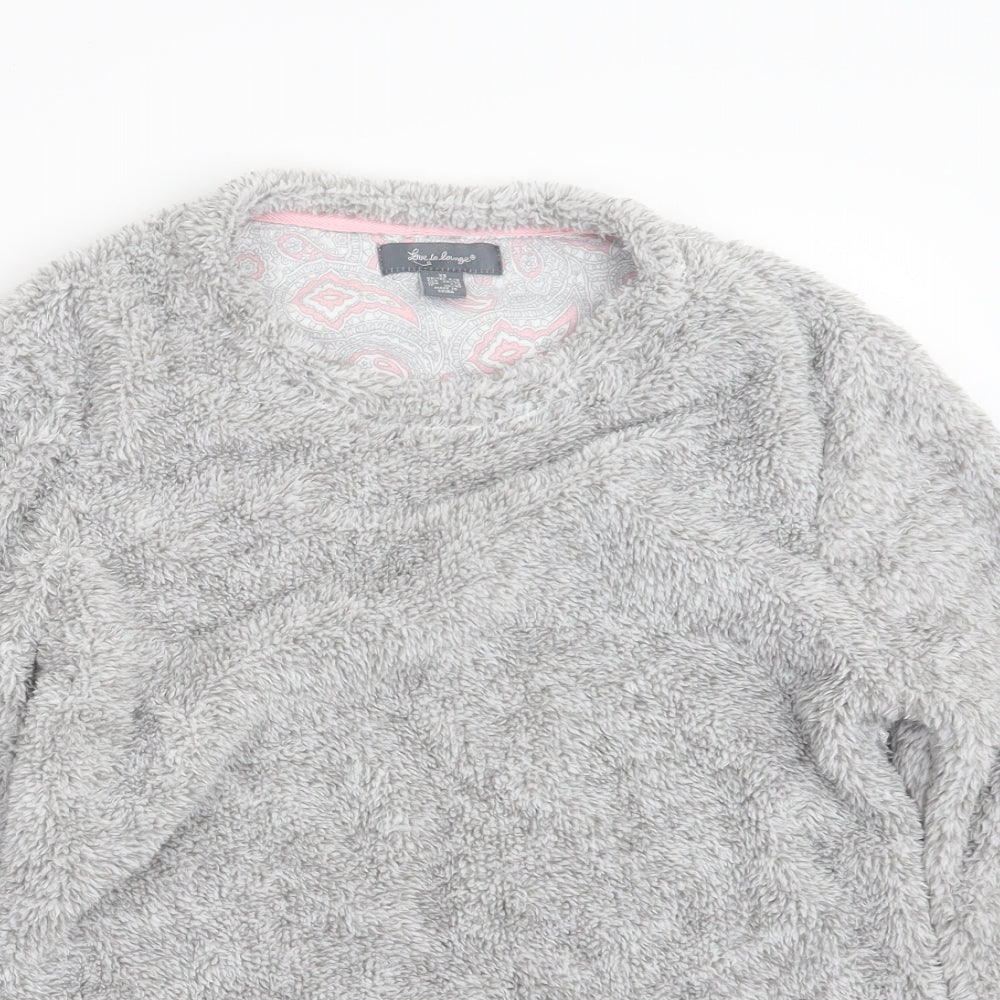Love to Lounge Womens Grey Geometric  Top Pyjama Top Size 6