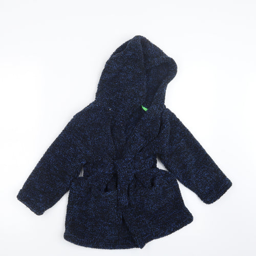 Matalan Boys Blue Geometric   Robe Size 3-4 Years
