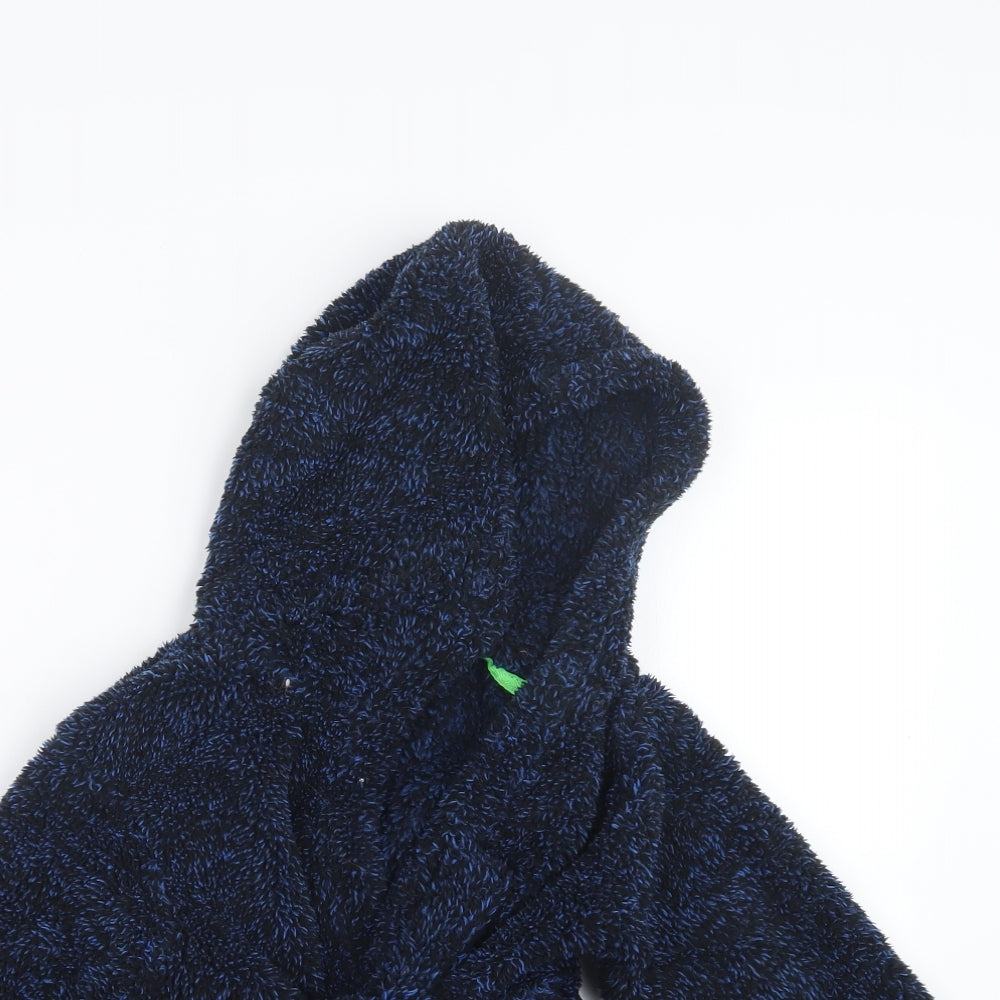 Matalan Boys Blue Geometric   Robe Size 3-4 Years