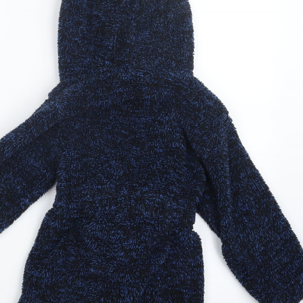 Matalan Boys Blue Geometric   Robe Size 3-4 Years