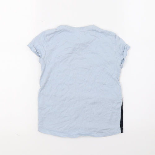 Primark Boys Blue  Jersey Basic T-Shirt Size 3-4 Years
