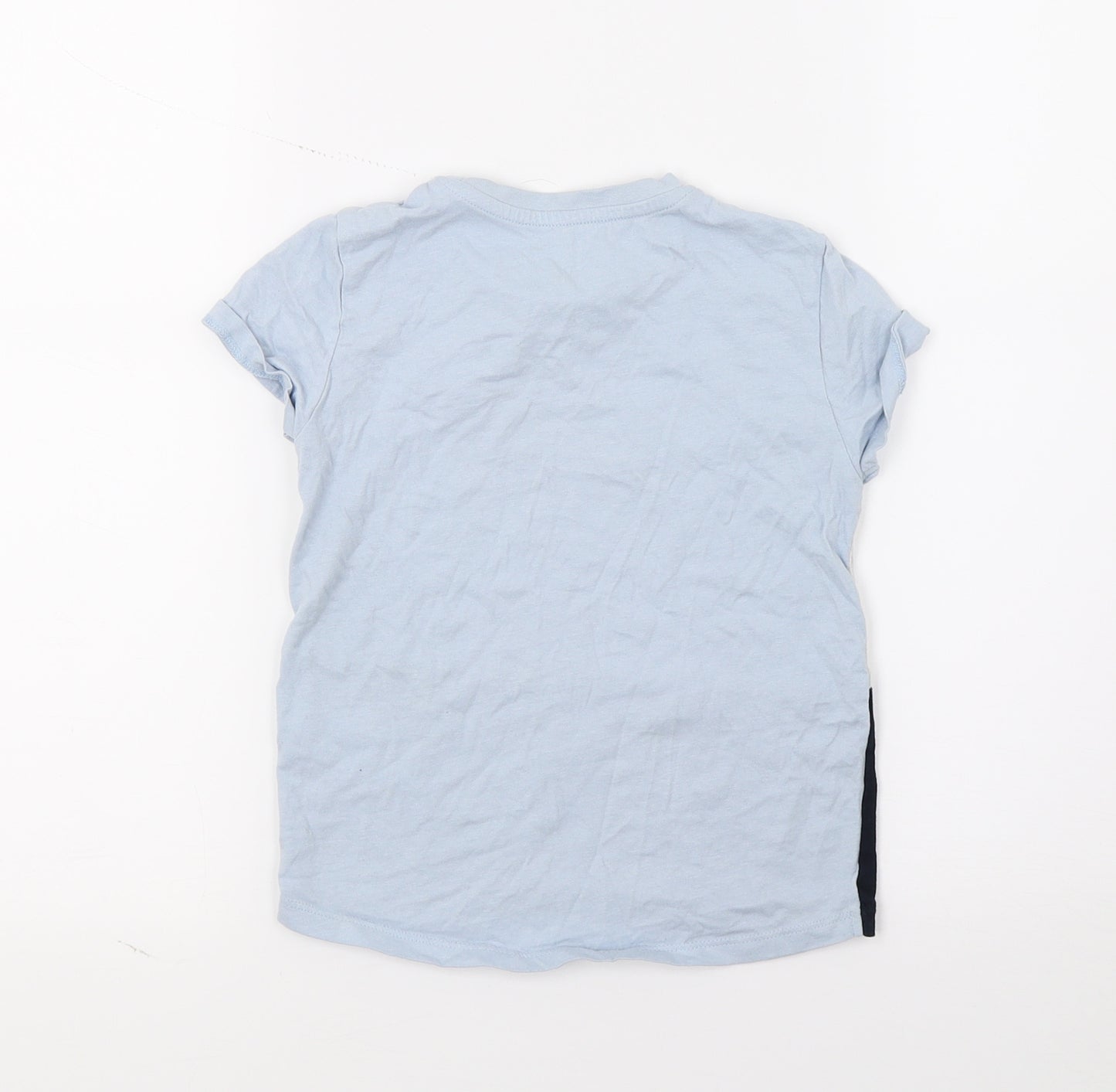 Primark Boys Blue  Jersey Basic T-Shirt Size 3-4 Years