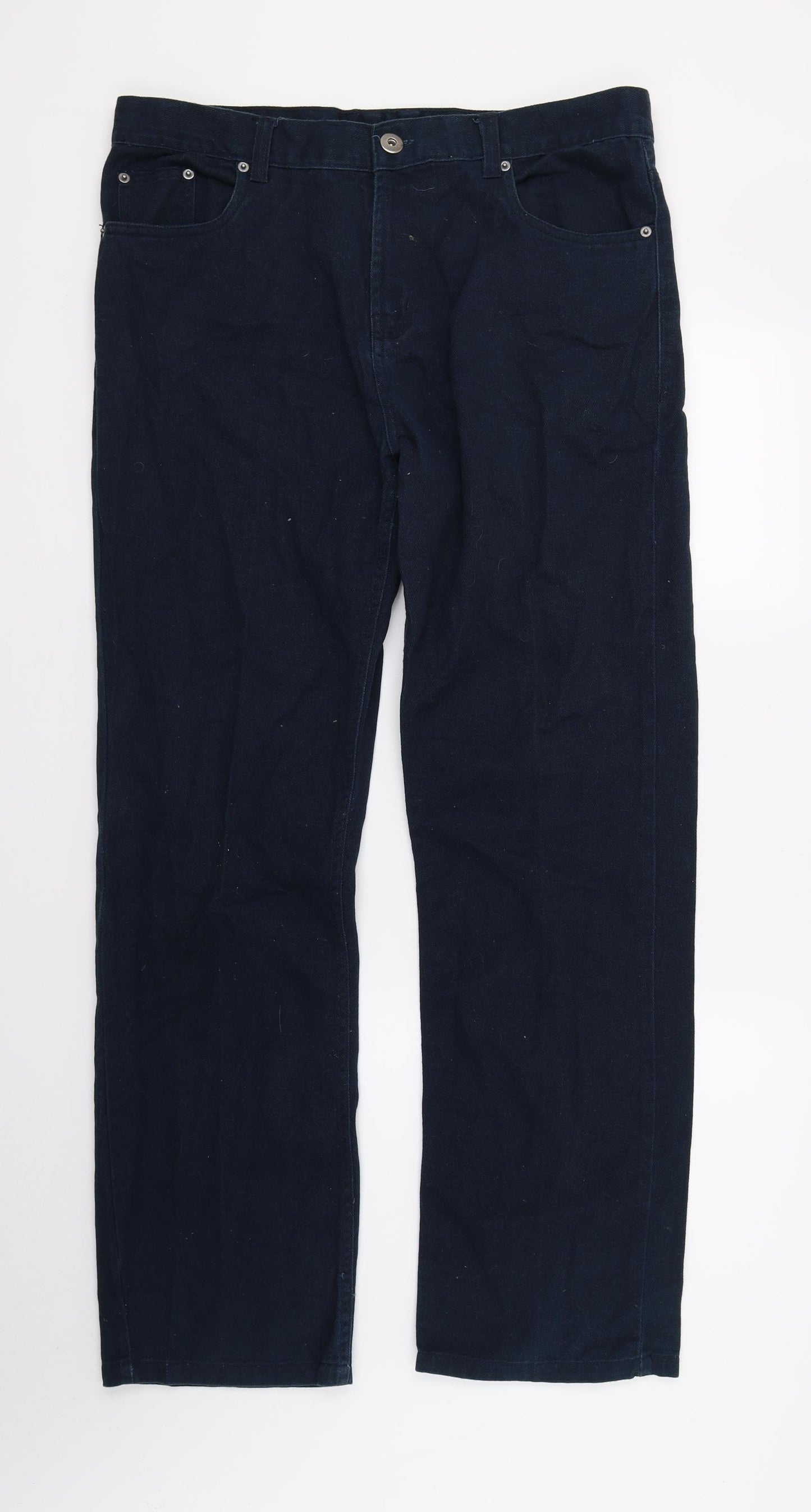 DenimCo Mens Blue  Denim Straight Jeans  L32 in