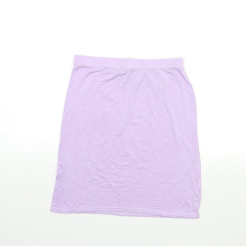 PRETTYLITTLETHING Womens Purple   Mini Skirt Size 8