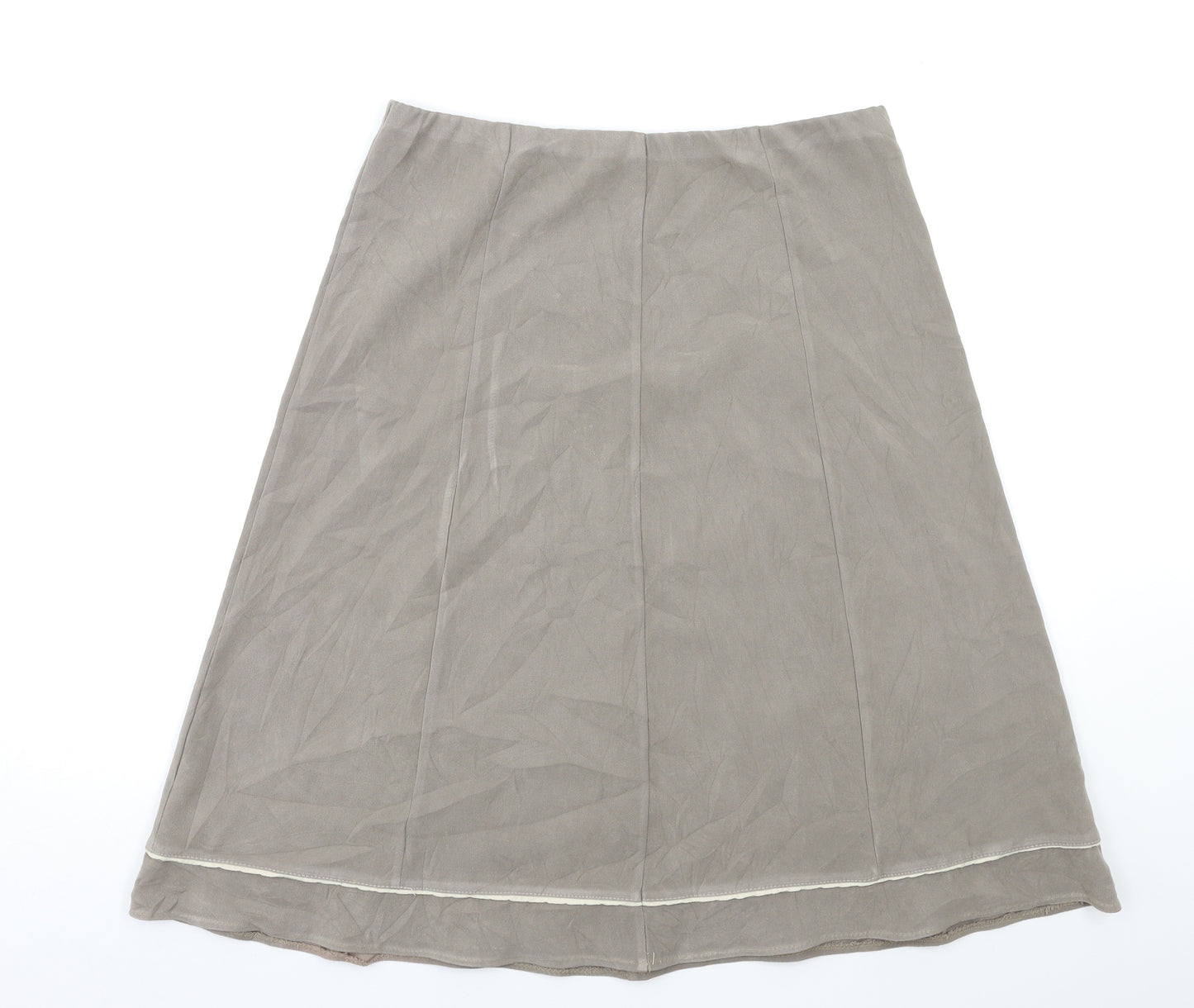 Preworn Womens Grey   A-Line Skirt Size 14