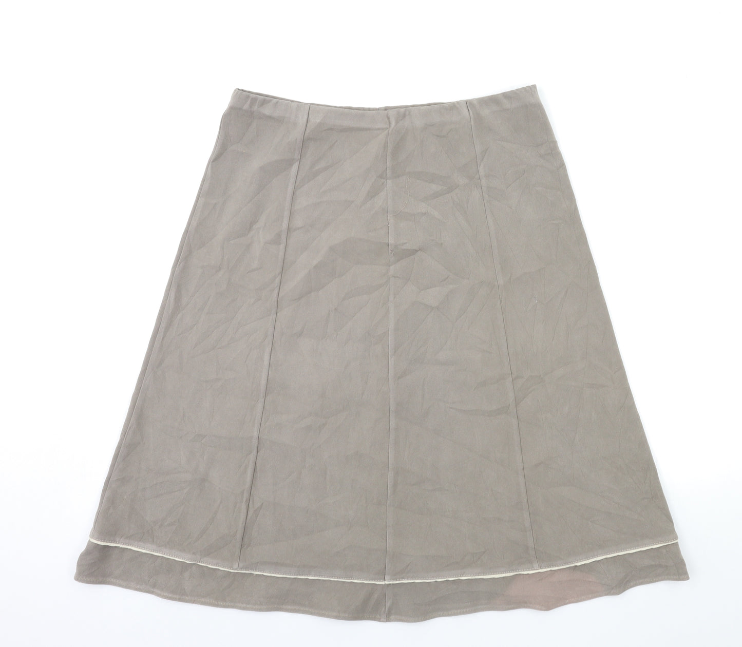 Preworn Womens Grey   A-Line Skirt Size 14