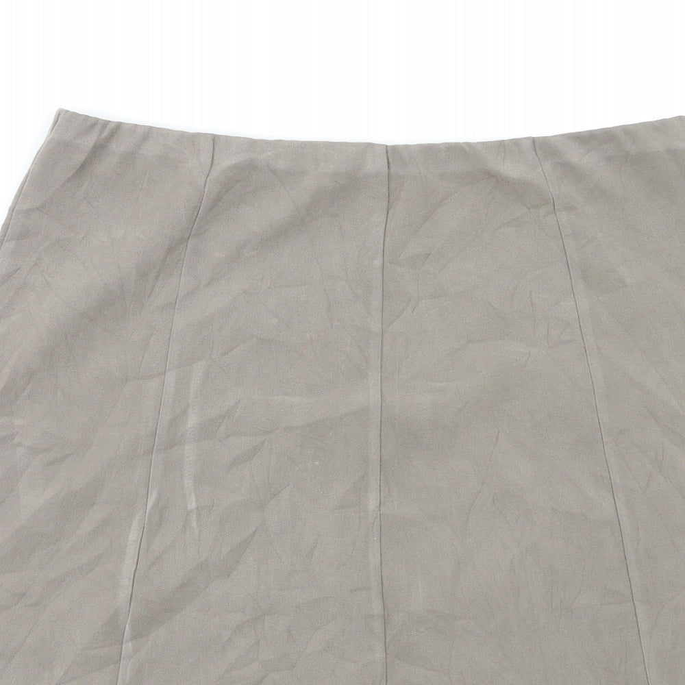Preworn Womens Grey   A-Line Skirt Size 14