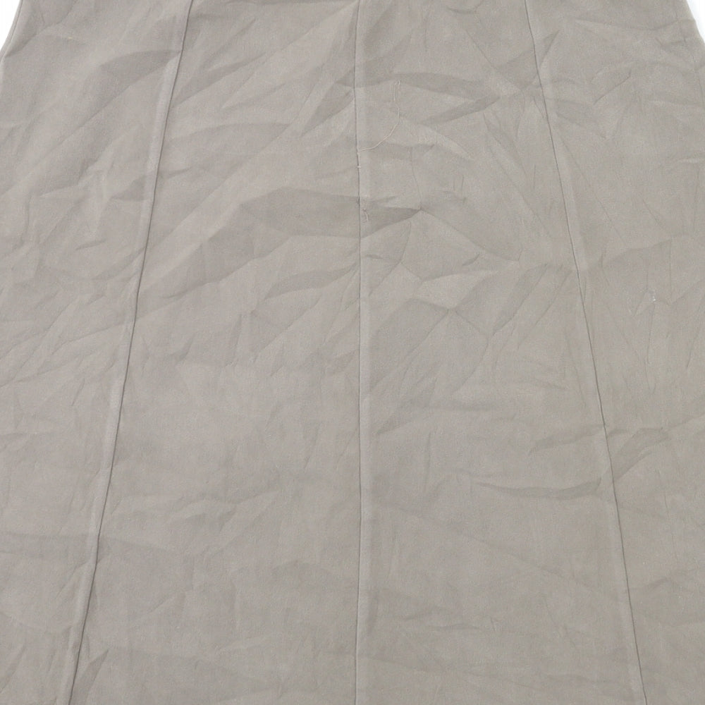 Preworn Womens Grey   A-Line Skirt Size 14