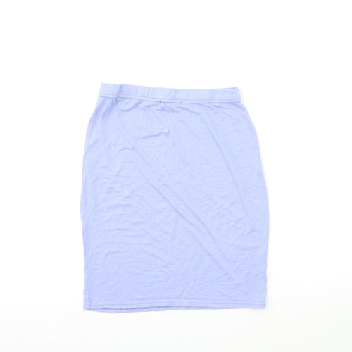 PRETTYLITTLETHING Womens Blue   Mini Skirt Size 8