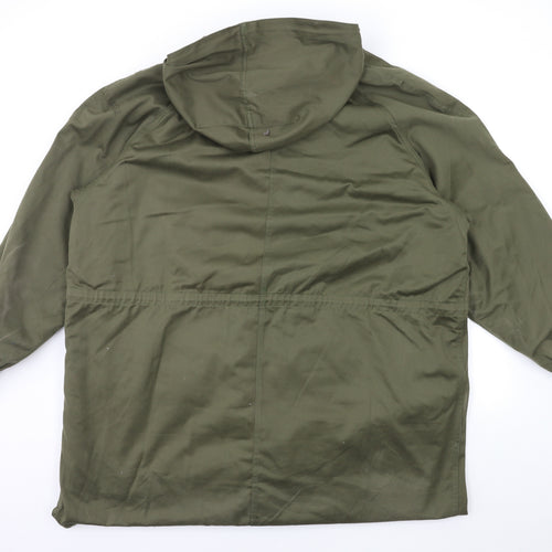Preworn Mens Green   Overcoat Coat Size XL