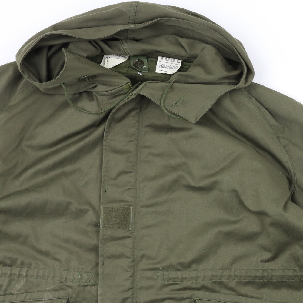 Preworn Mens Green   Overcoat Coat Size XL