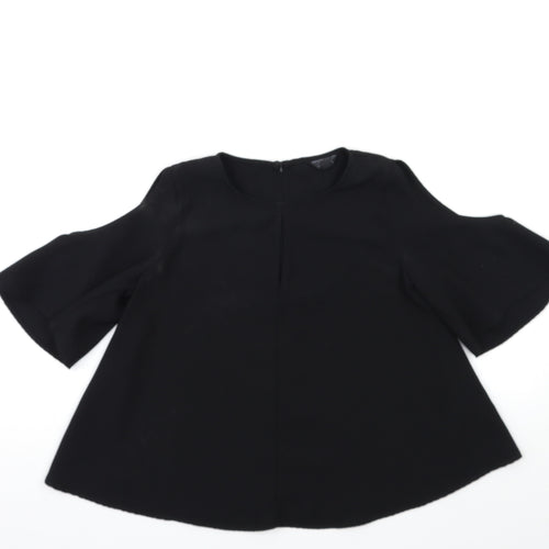 Topshop Womens Black   Basic T-Shirt Size 10