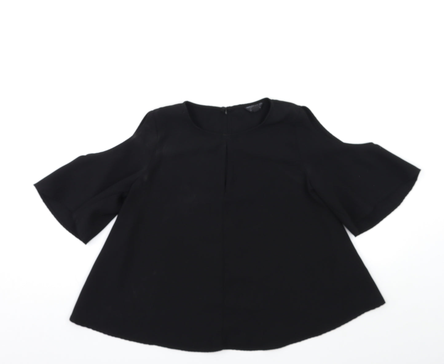 Topshop Womens Black   Basic T-Shirt Size 10