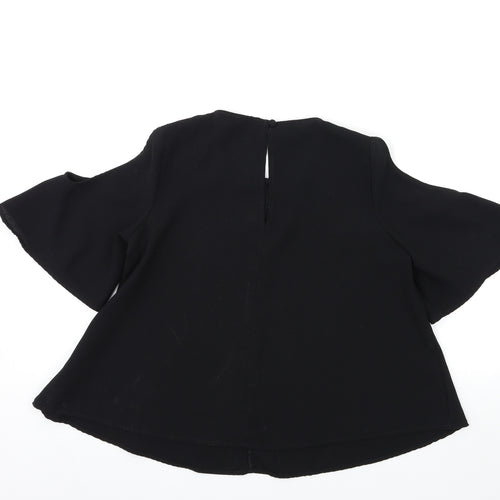 Topshop Womens Black   Basic T-Shirt Size 10