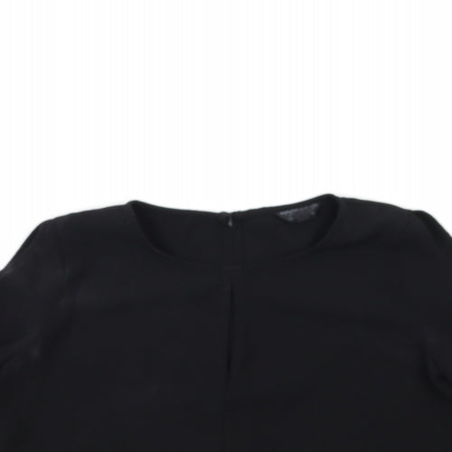 Topshop Womens Black   Basic T-Shirt Size 10