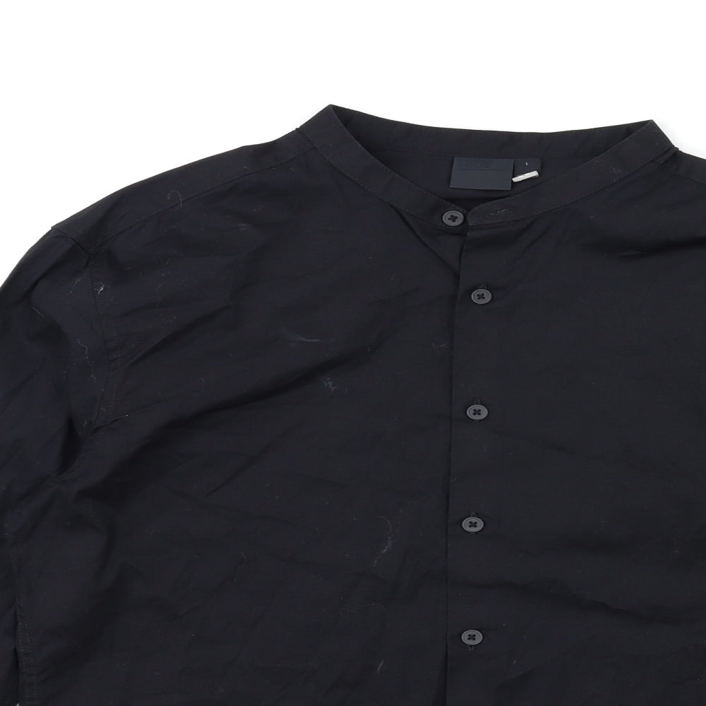 ASOS Mens Black    Dress Shirt Size L