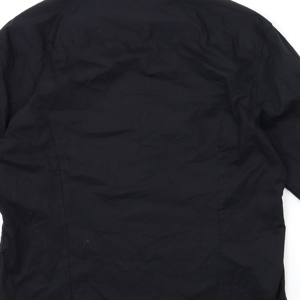 ASOS Mens Black    Dress Shirt Size L