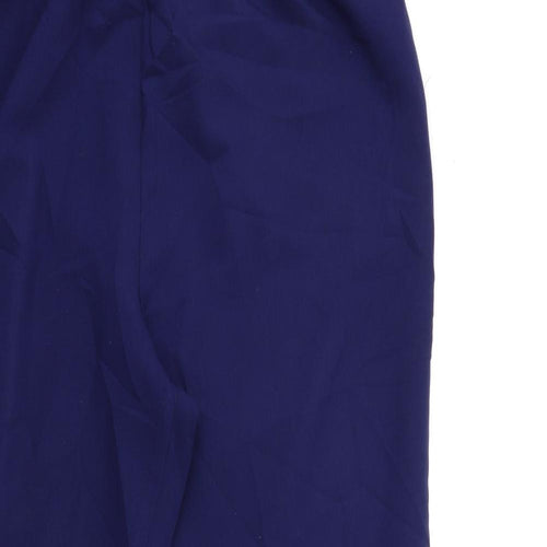 Preworn Womens Blue  Rayon Trousers  Size 36 in L30 in