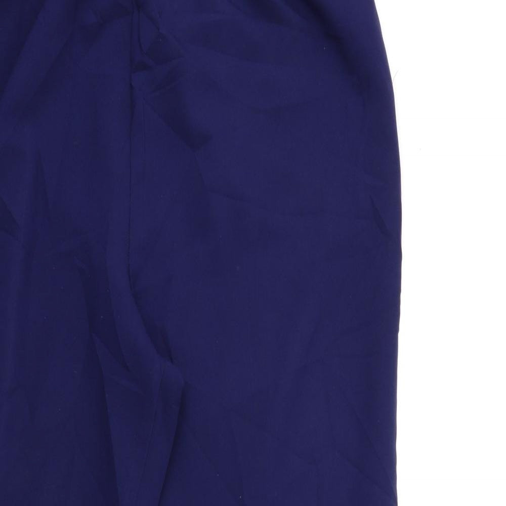 Preworn Womens Blue  Rayon Trousers  Size 36 in L30 in