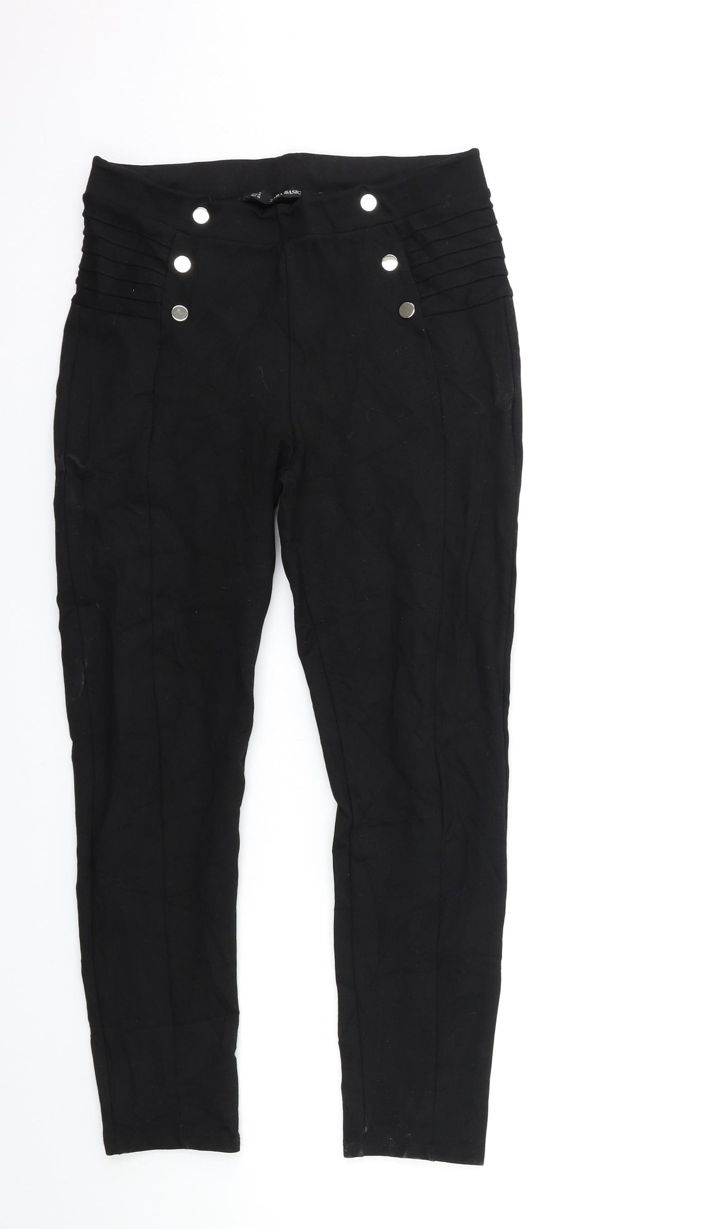 Zara Womens Black   Trousers  Size M L25 in