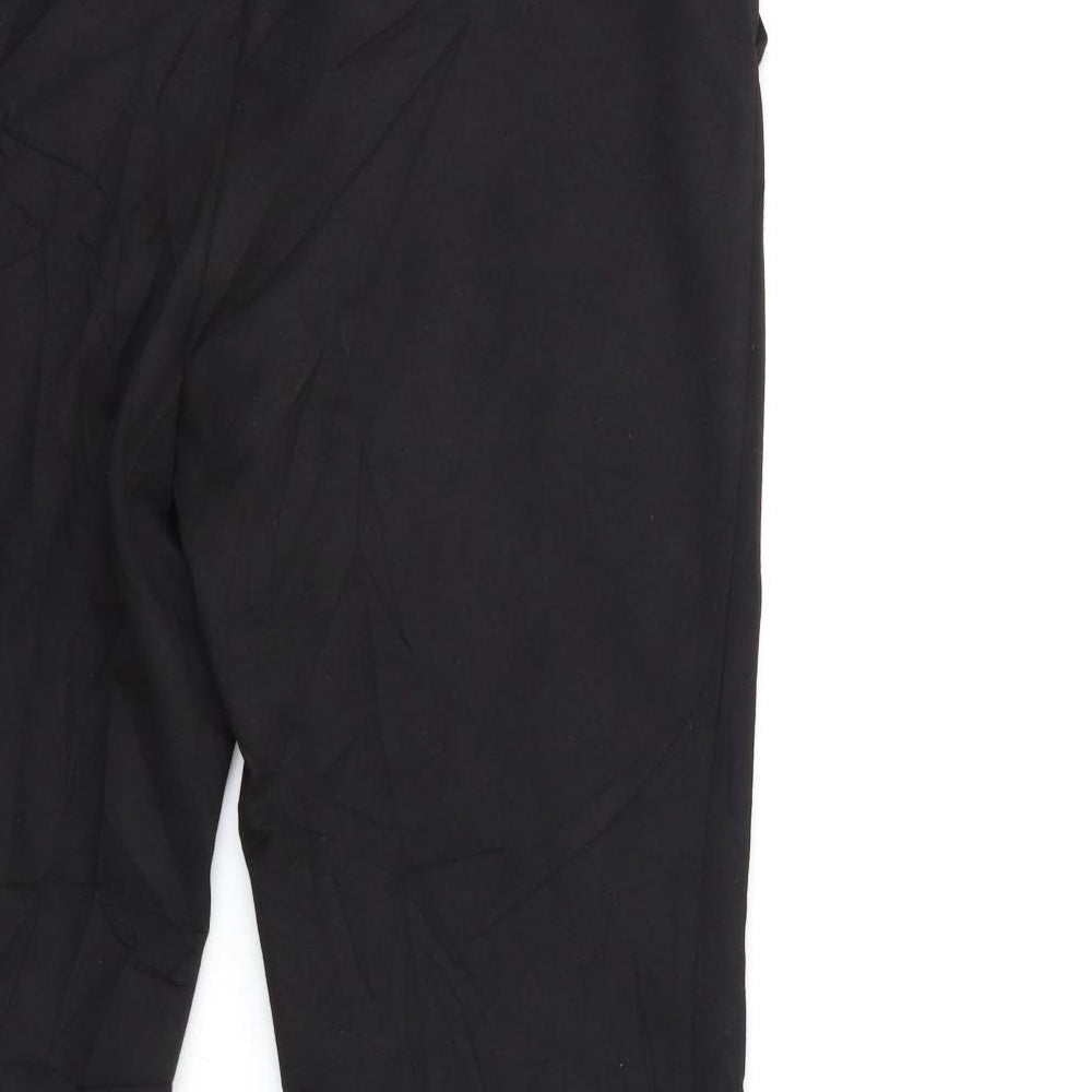 Marks and Spencer Womens Black   Trousers  Size 14 L28 in