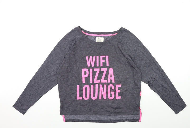 Love To Lounge Womens Grey   Basic T-Shirt Size 8