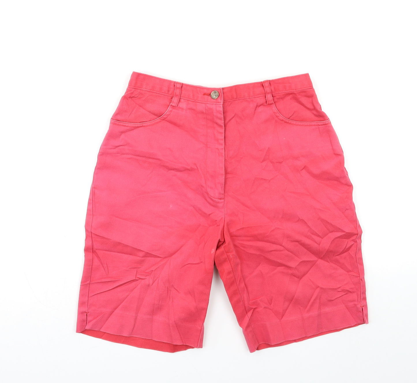 Cutter & Buck Womens Pink  Denim Cut-Off Shorts Size 6