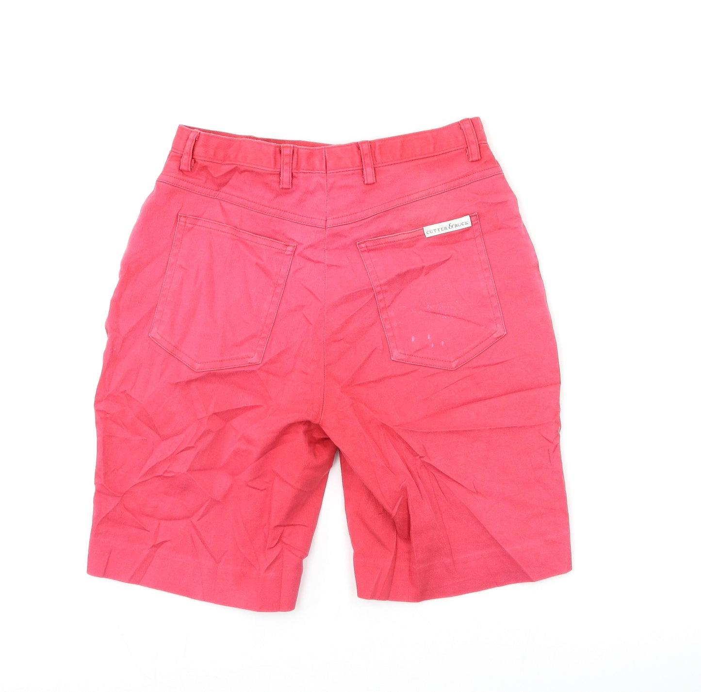 Cutter & Buck Womens Pink  Denim Cut-Off Shorts Size 6