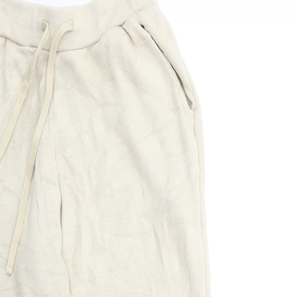 Zara Womens Beige   Sweatpants Trousers Size S L25 in