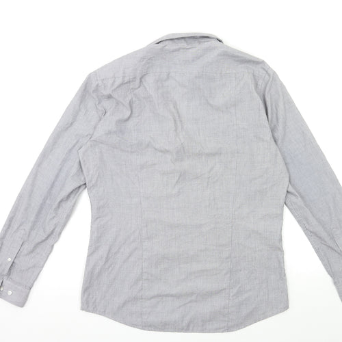 H&M Mens Grey    Dress Shirt Size M