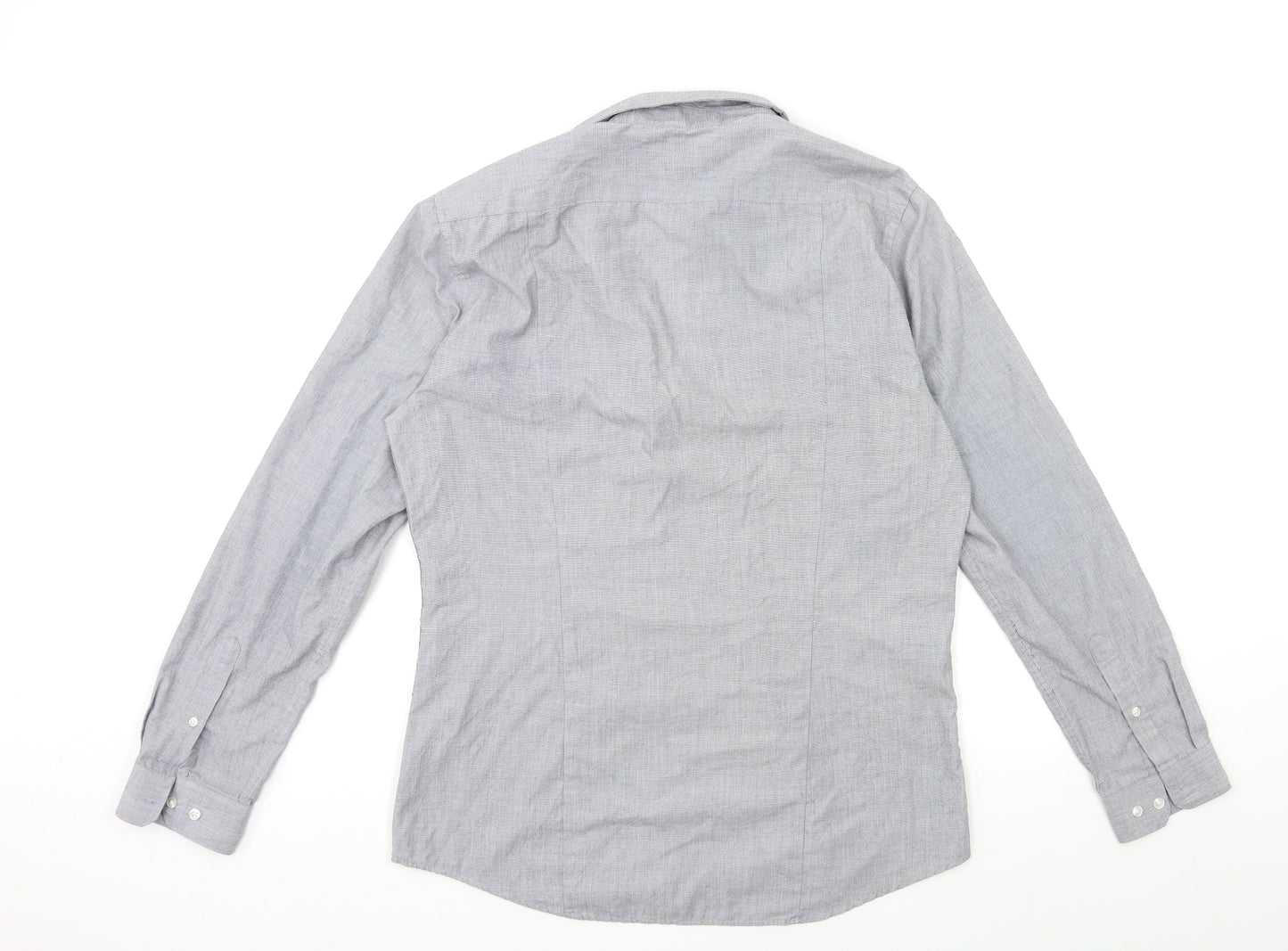 H&M Mens Grey    Dress Shirt Size M