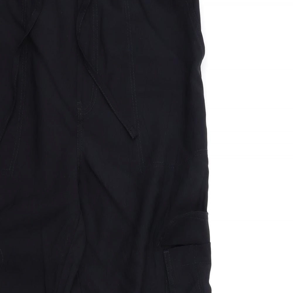 George Womens Black   Cargo Trousers Size 14 L28 in
