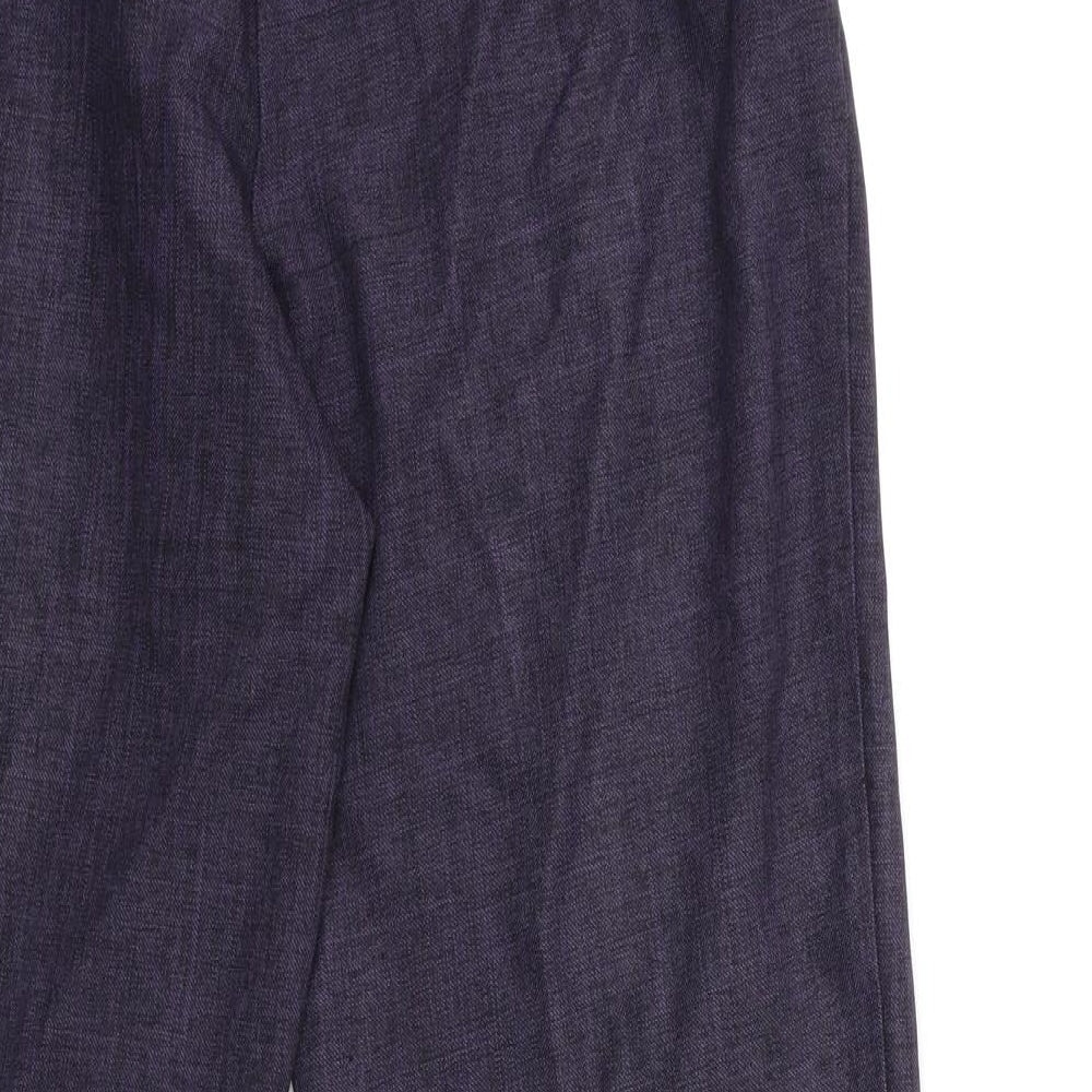 Preworn Womens Purple  Rayon Trousers  Size 28 in L28 in