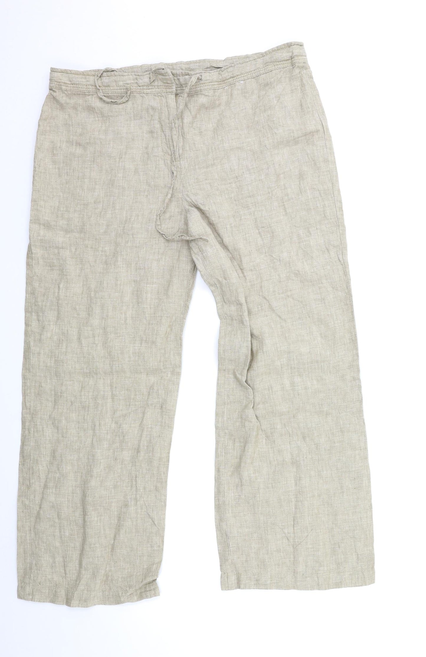 TU Womens Beige   Trousers  Size 16 L27 in