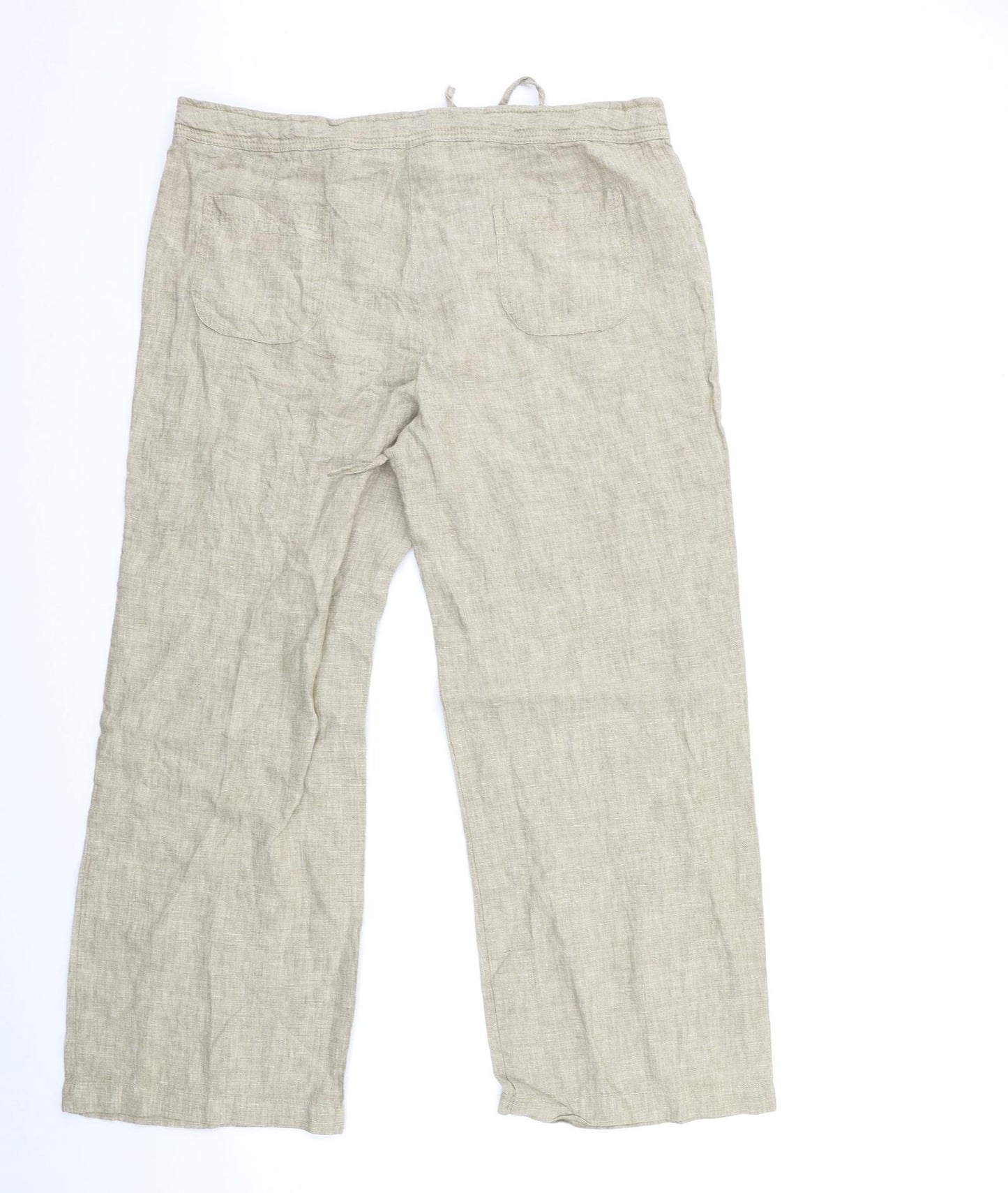TU Womens Beige   Trousers  Size 16 L27 in