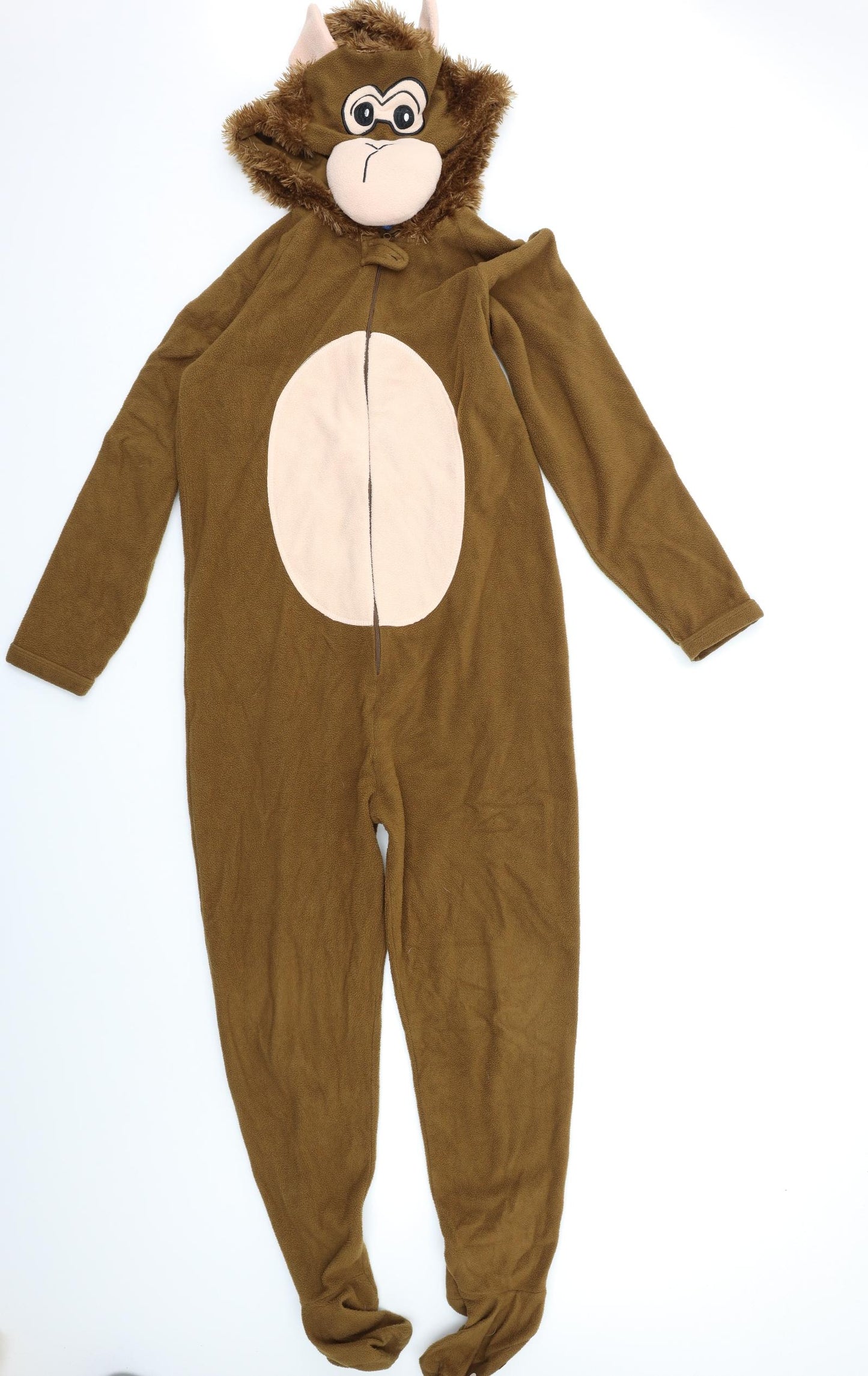 Primark Boys Brown  Fleece  One Piece Size 11-12 Years