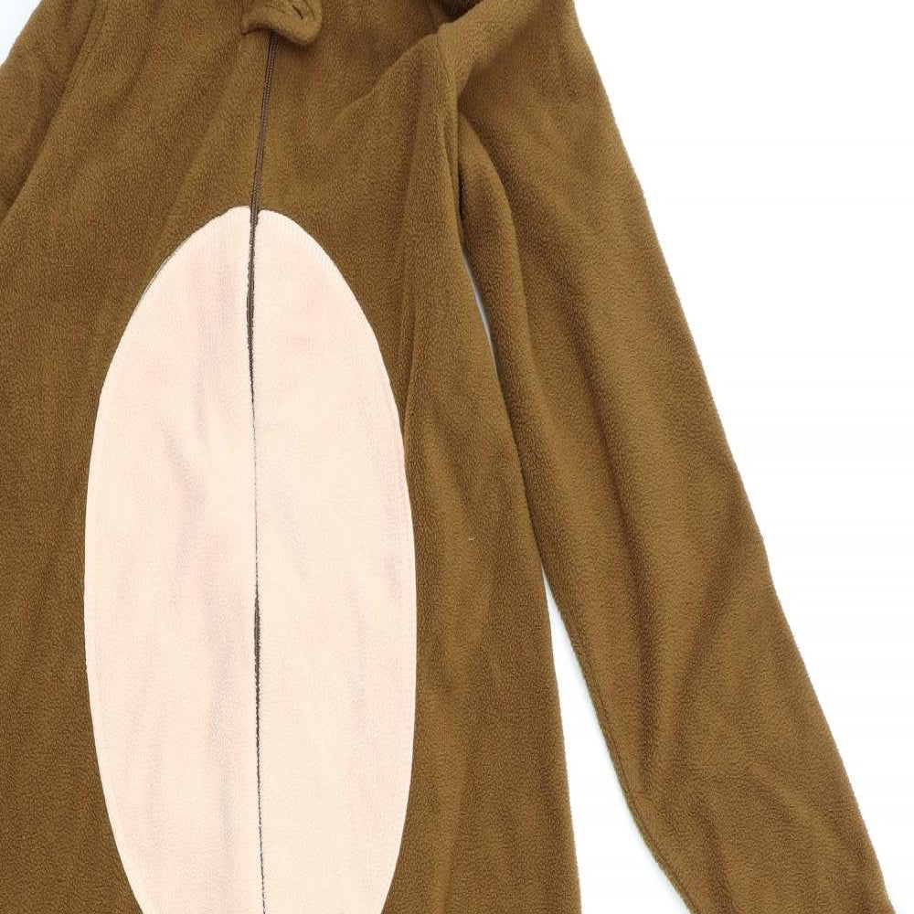 Primark Boys Brown  Fleece  One Piece Size 11-12 Years
