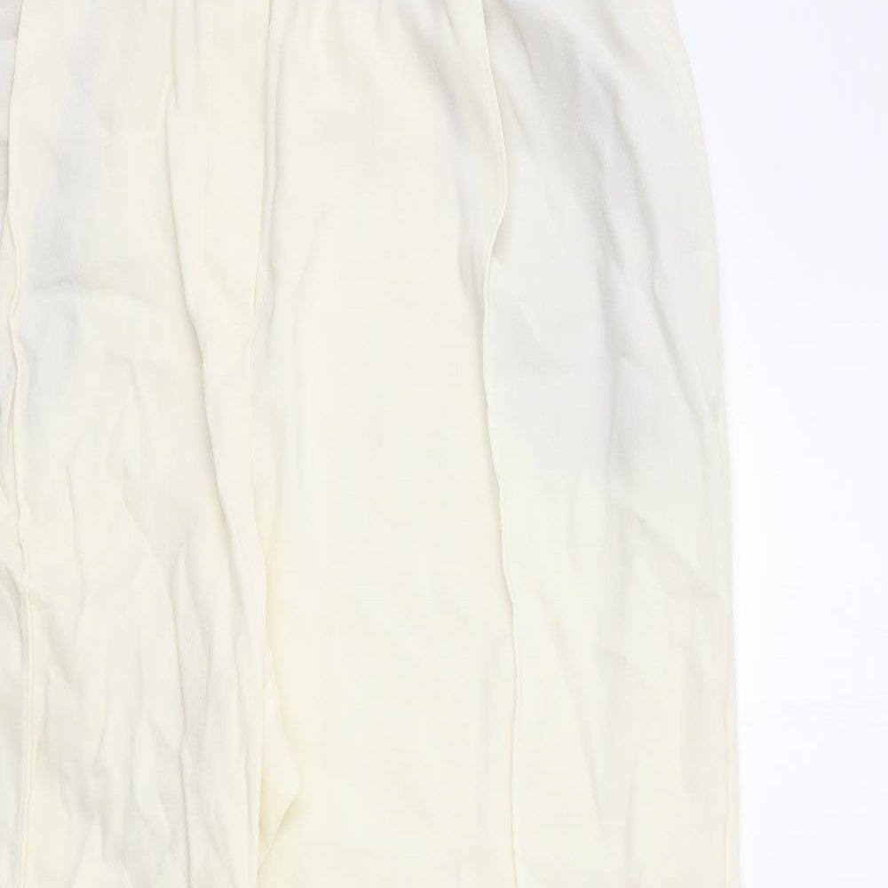 Marks and Spencer Womens White   Trousers  Size 18 L26 in