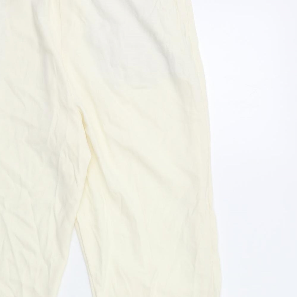 Marks and Spencer Womens White   Trousers  Size 18 L26 in