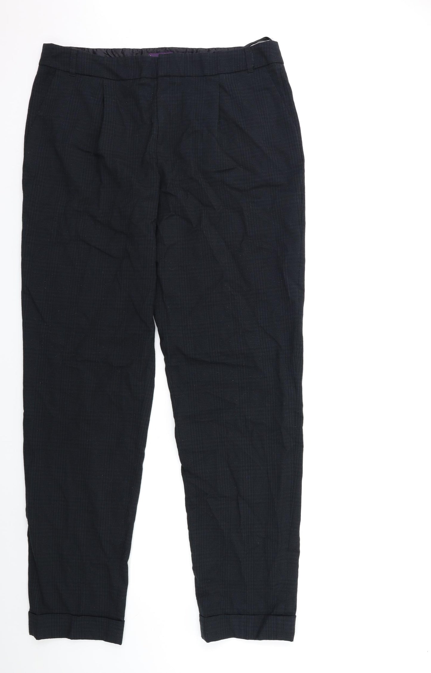 Long Tall Sally Womens Black   Trousers  Size 14 L33 in
