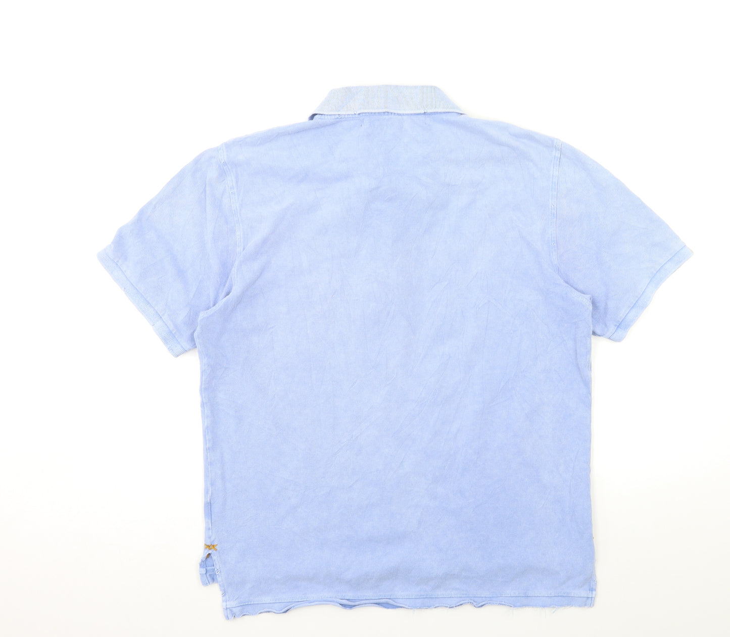 PROJECT VINTAGE Mens Blue    Polo Size L