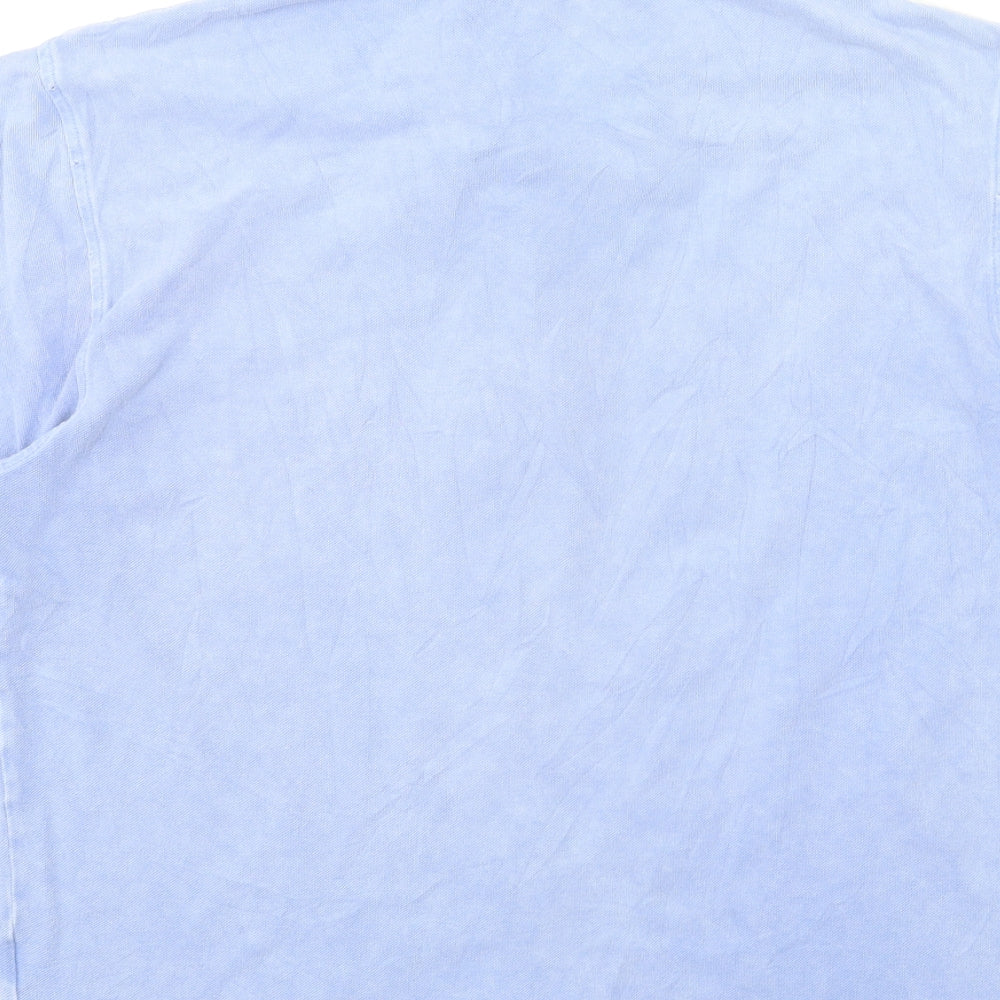 PROJECT VINTAGE Mens Blue    Polo Size L