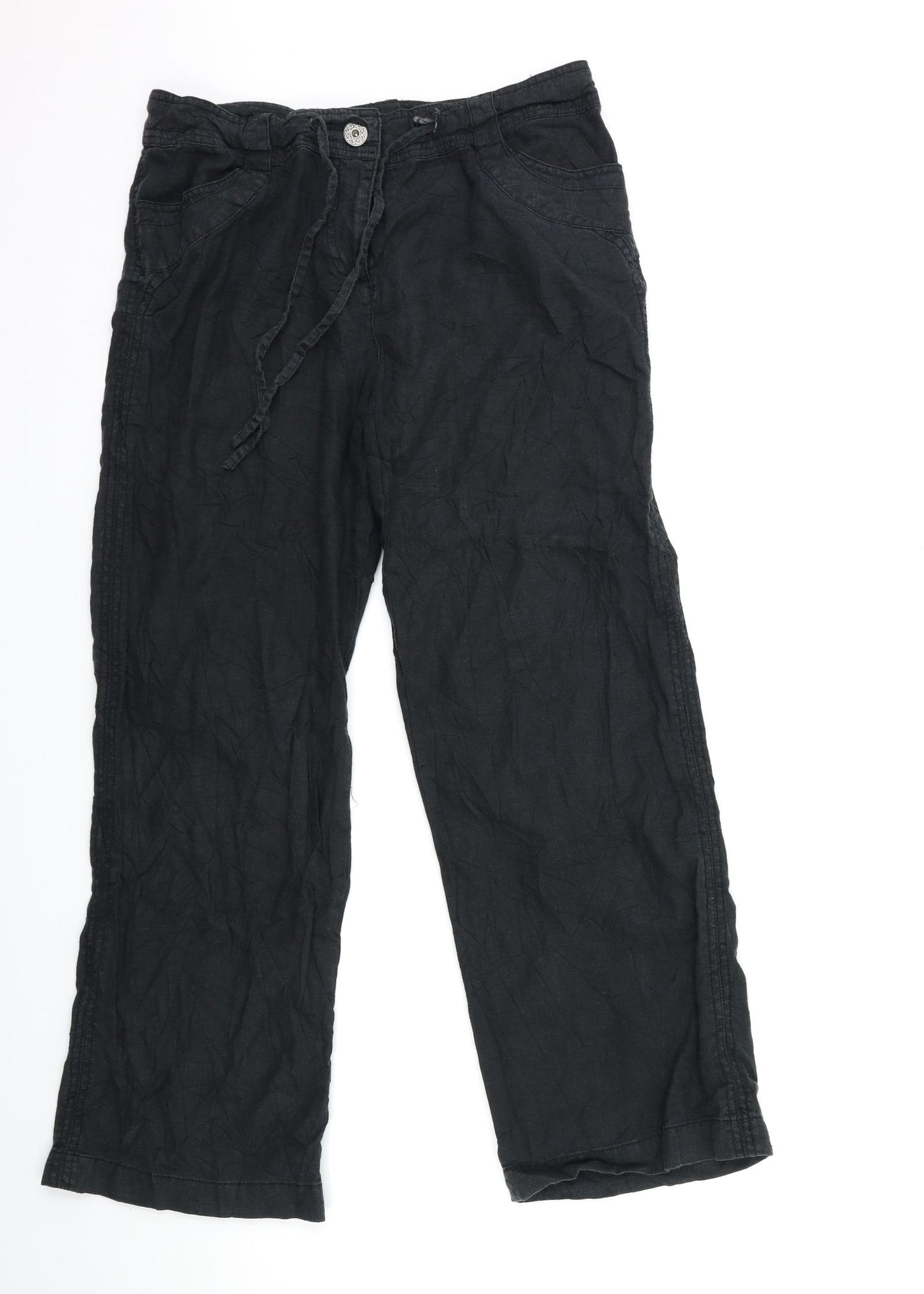 NEXT Womens Black   Trousers  Size 12 L29 in