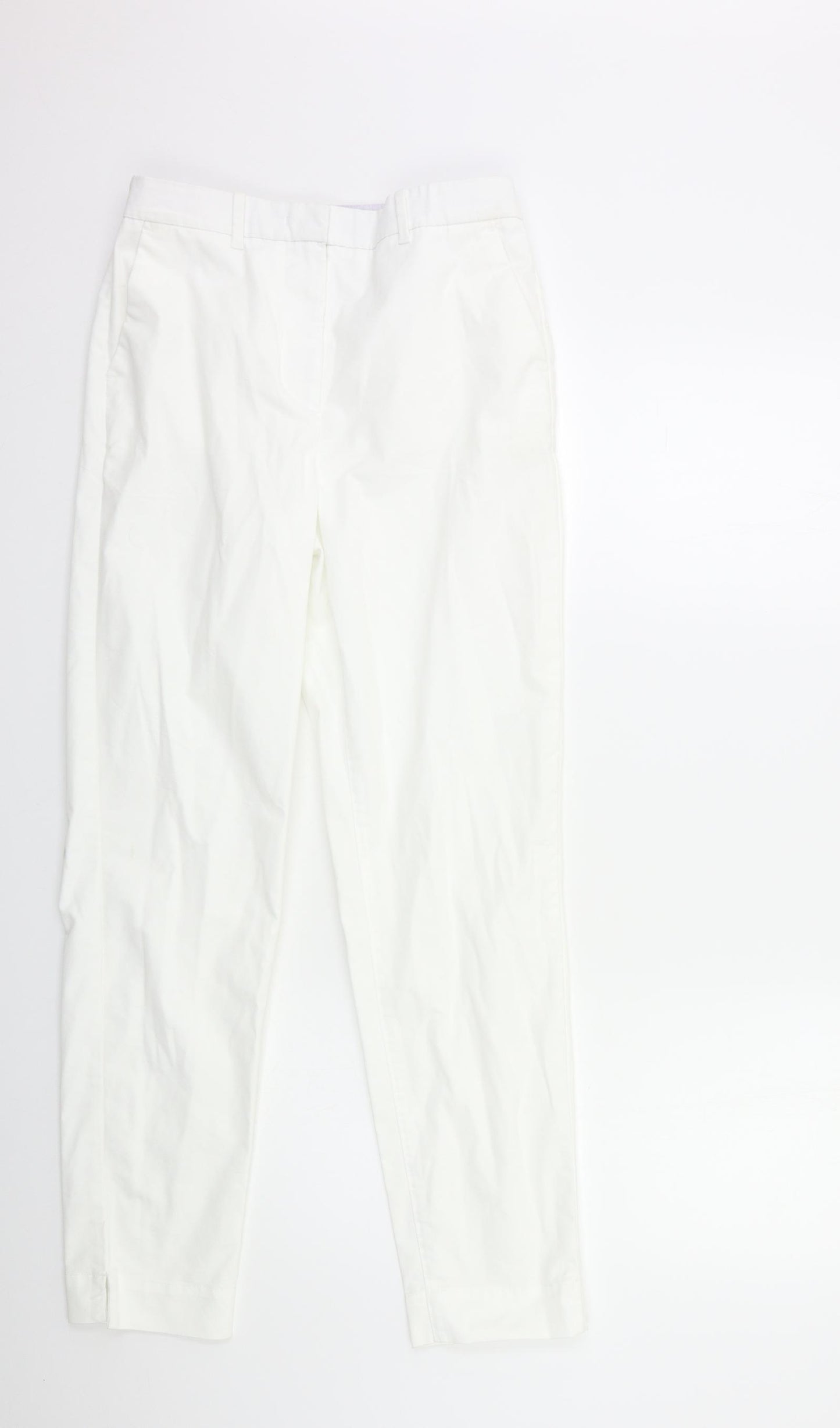 Marks and Spencer Womens White   Trousers  Size 8 L30 in