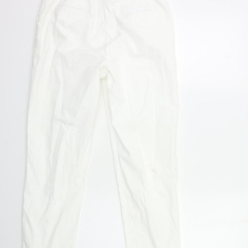 Marks and Spencer Womens White   Trousers  Size 8 L30 in