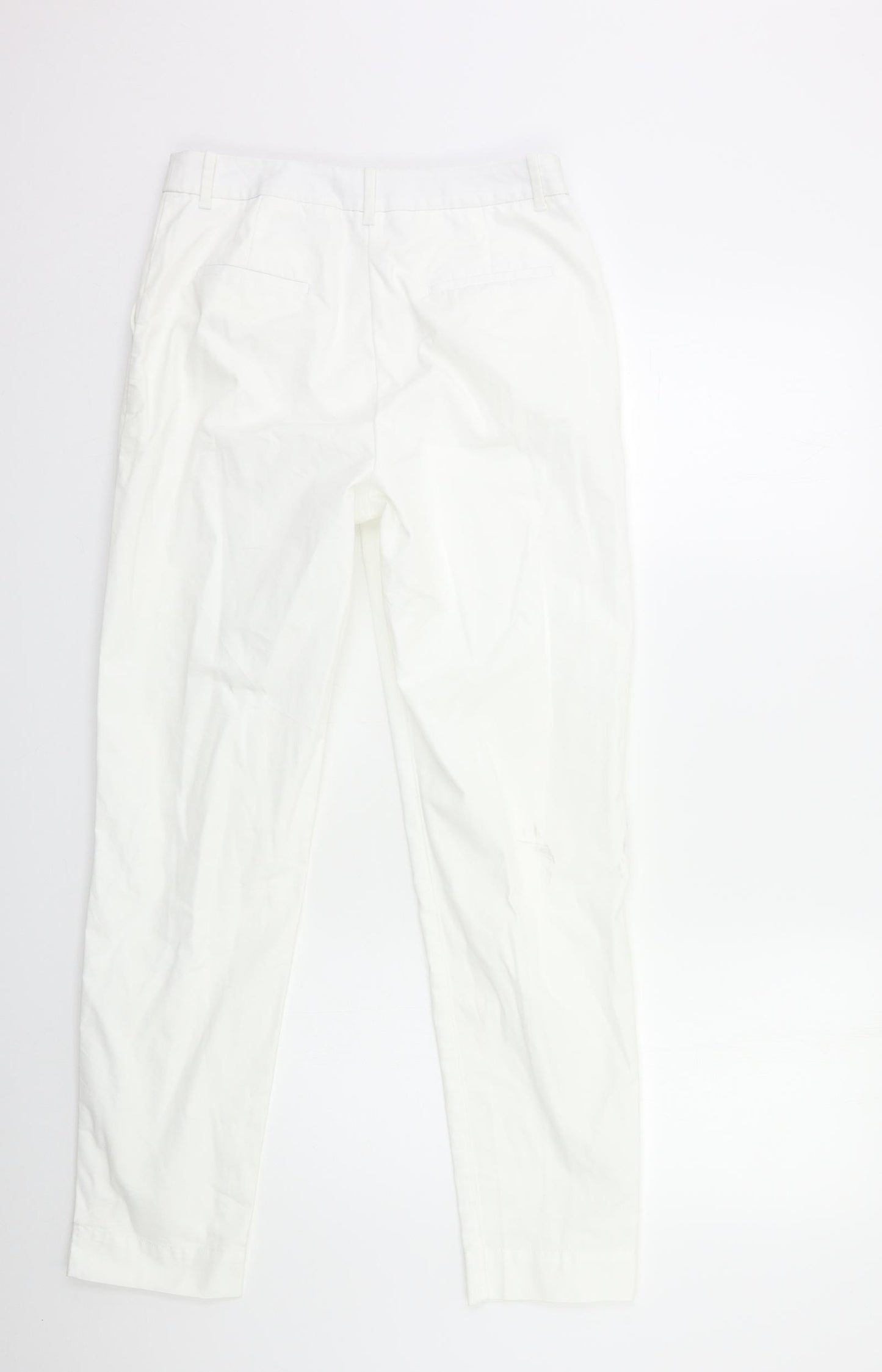 Marks and Spencer Womens White   Trousers  Size 8 L30 in