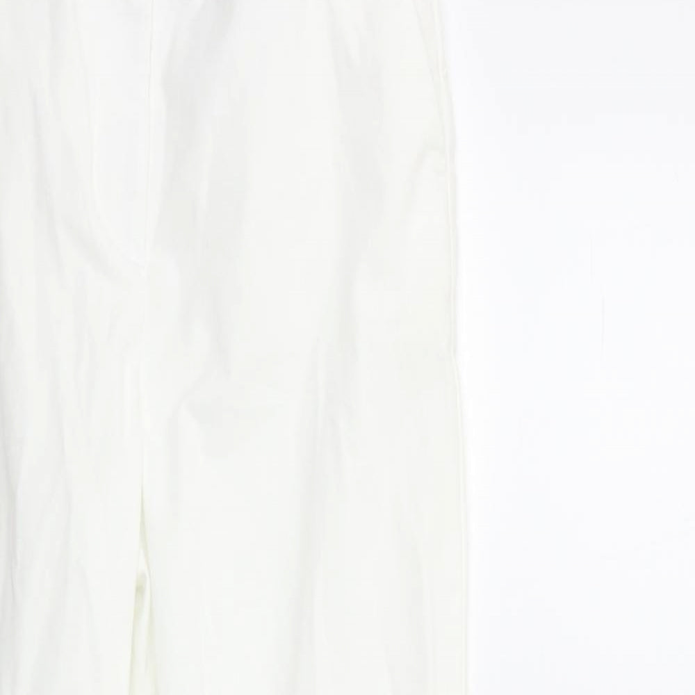 Marks and Spencer Womens White   Trousers  Size 8 L30 in