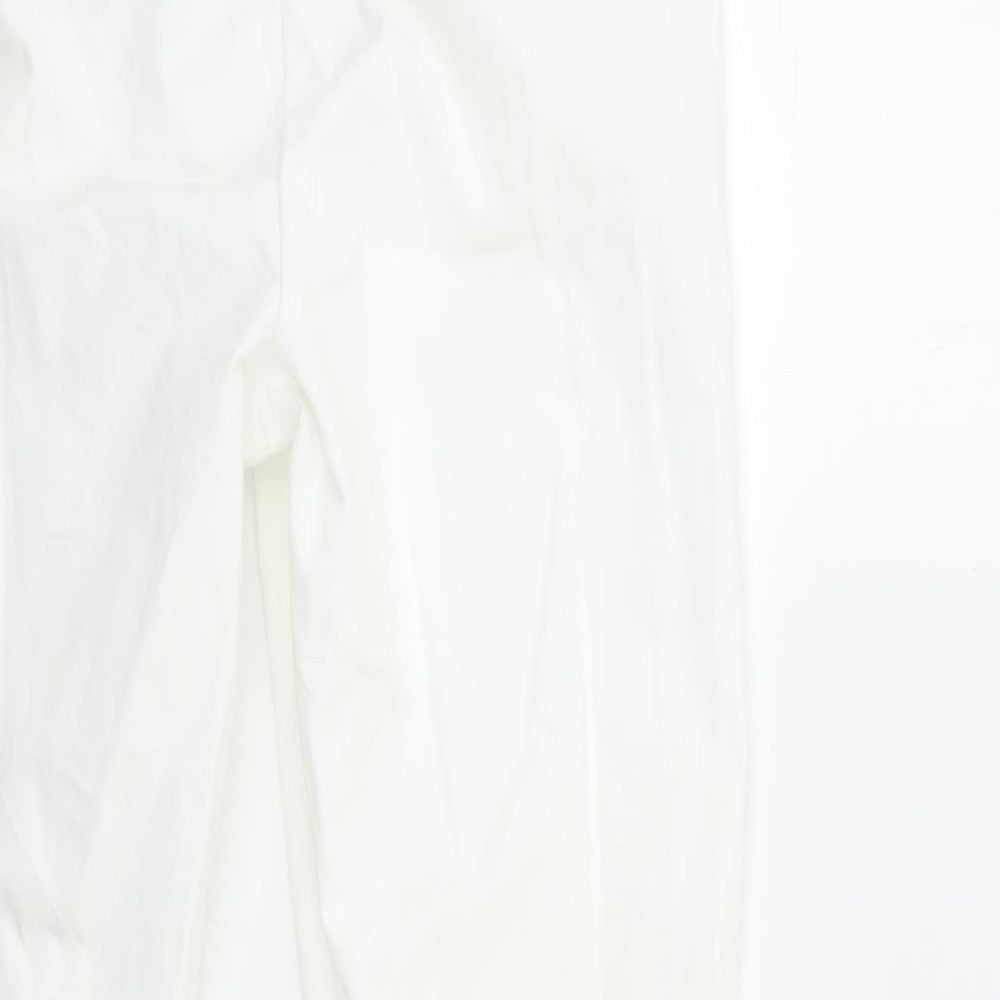 Marks and Spencer Womens White   Trousers  Size 8 L30 in