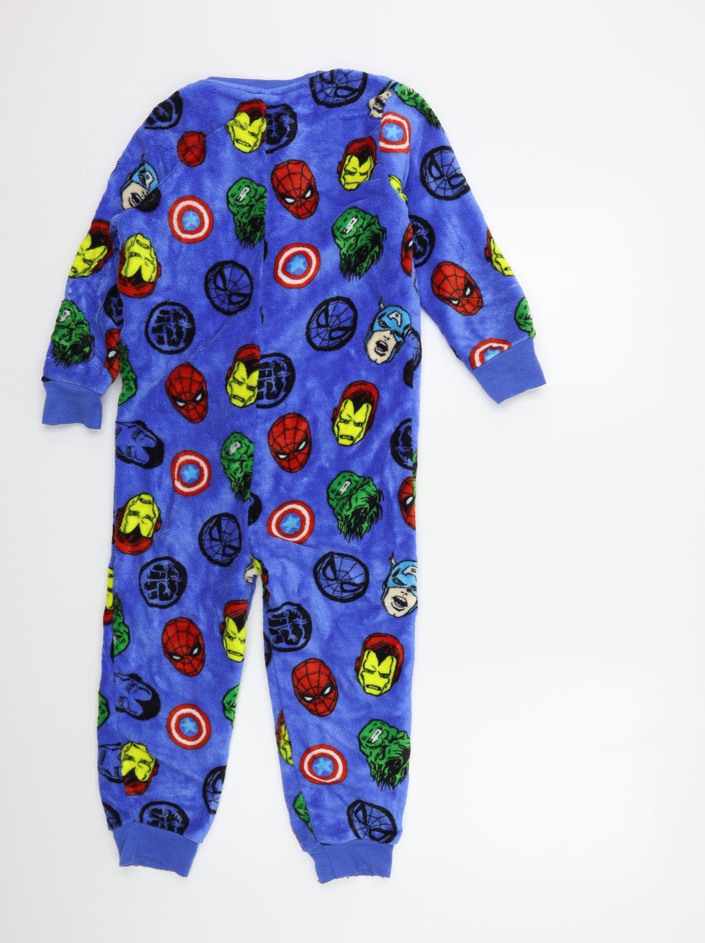 Marvel Boys Blue  Fleece  One Piece Size 6 Years