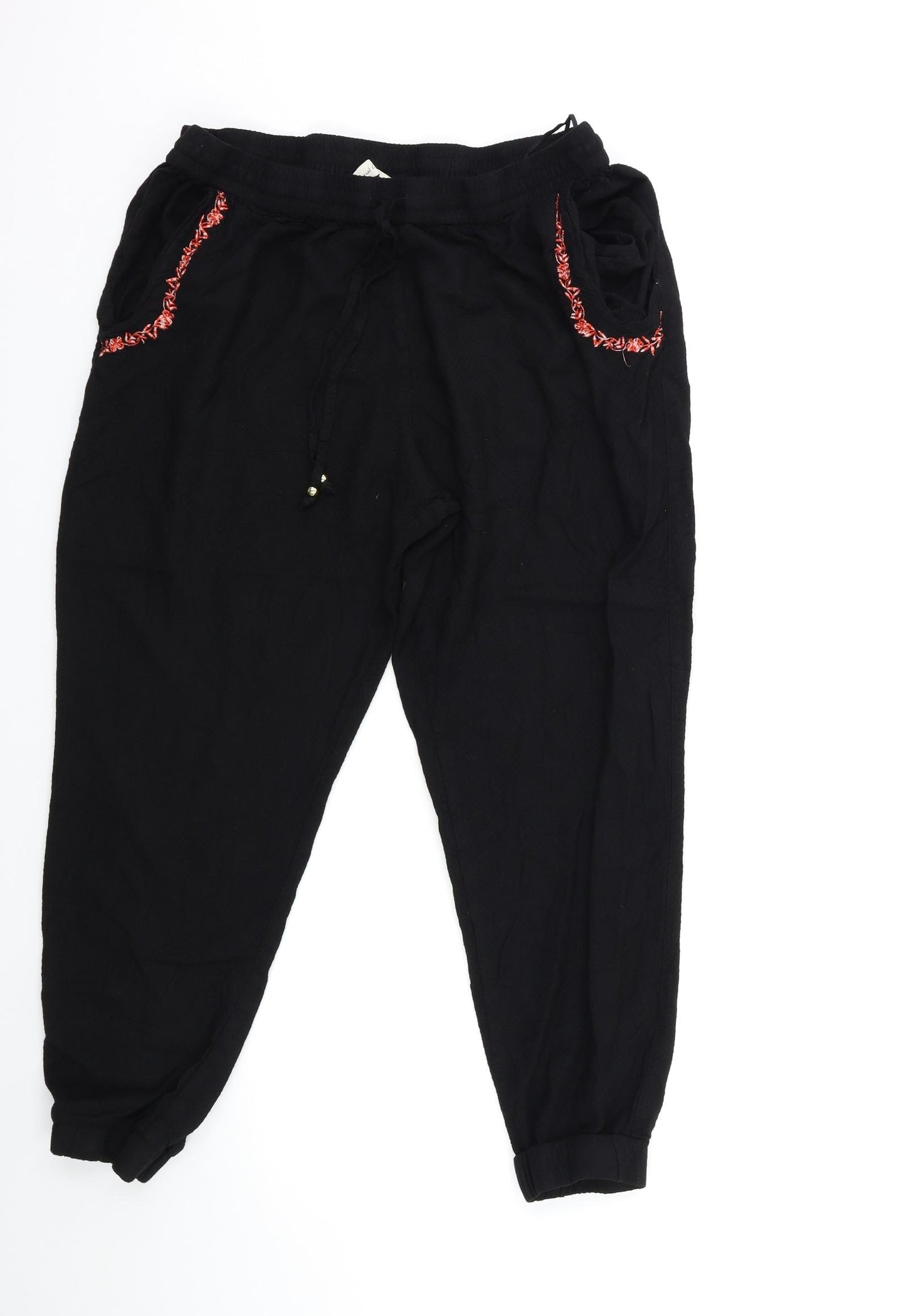F&F Womens Black   Trousers  Size 18 L26 in